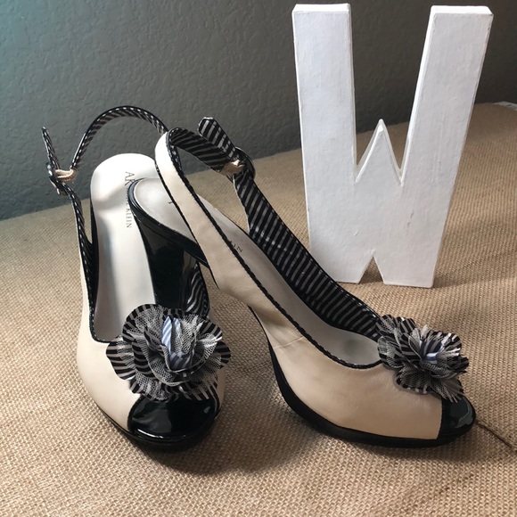 AK Anne Klein Akeli Peep Toe Slingback Heel - Picture 1 of 9